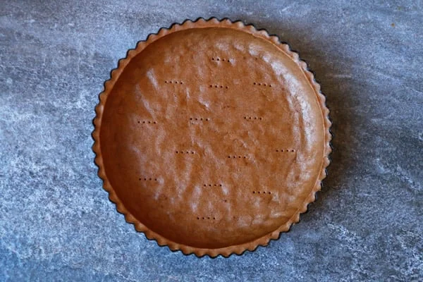 Chocolate Pumpkin Tart (vegan, gluten-free, nut-free)