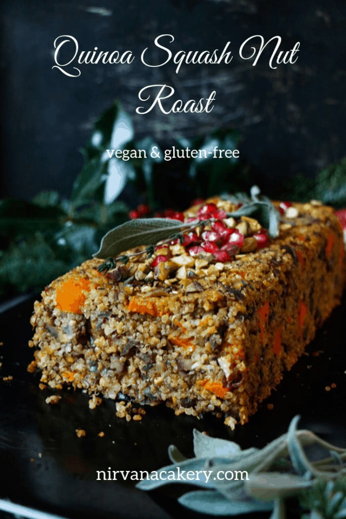 Quinoa Squash Nut Roast (gluten-free & vegan)