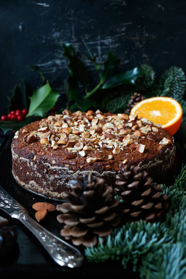 Fruit and Nut Cake with Orange Cardamom Cashew Cream (glutenfree & vegan) Nirvana Cakery