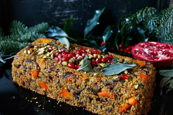 Quinoa Squash Nut Roast (gluten-free & vegan)