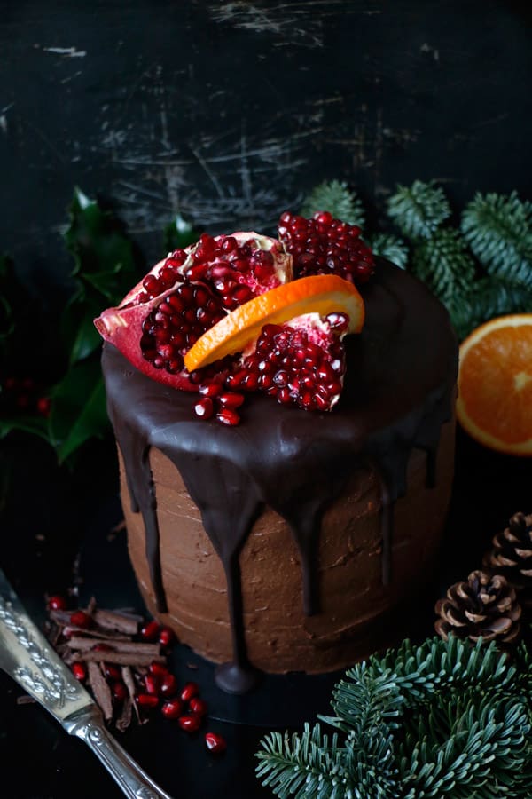 Vegan Chocolate Orange Cake (gluten-free, nut-free)