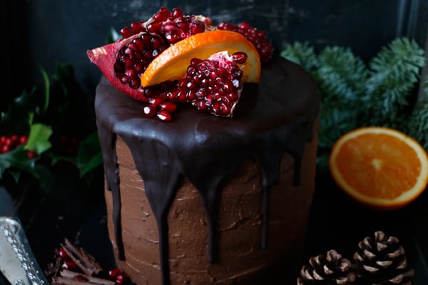 Vegan Chocolate Orange Cake (gluten-free, nut-free)