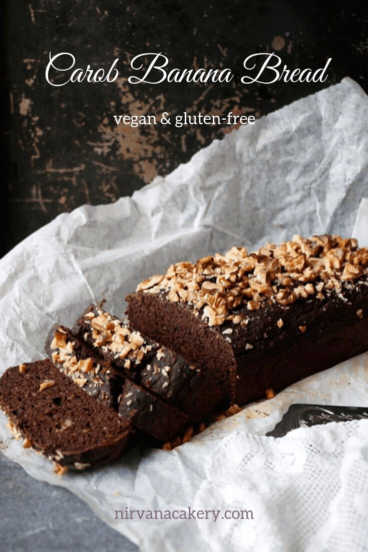 Vegan Carob Banana Bread