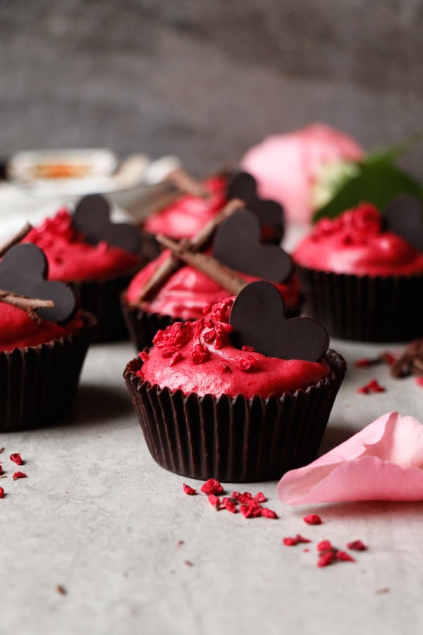 Chocolate Raspberry Mousse Cups (vegan, grain-free, nut-free)