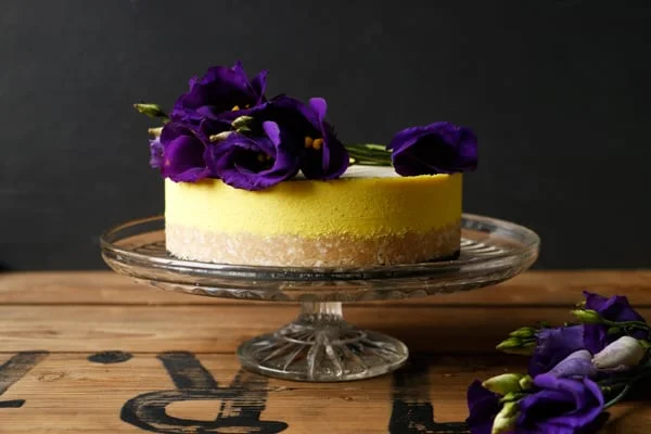 Golden Milk Macadamia Cheesecake (grain-free & vegan)