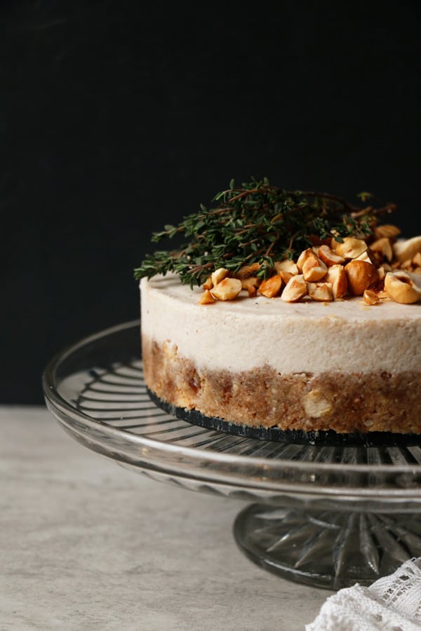 Parsnip Pear Hazelnut Cake (raw, vegan, grain-free)