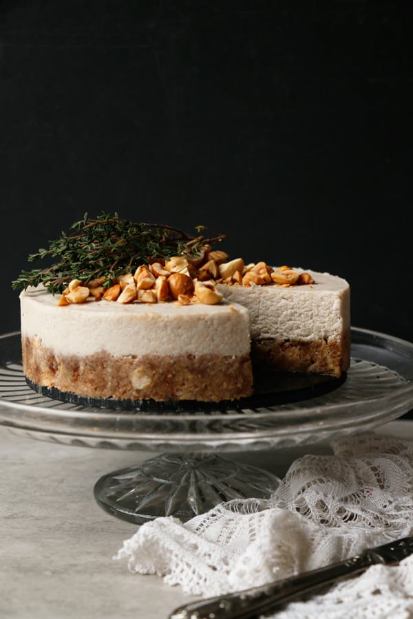 Parsnip Pear Hazelnut Cake (raw, vegan, grain-free)