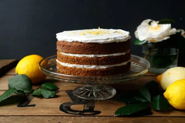Lemon Poppy Seed Cake (gluten-free & vegan)