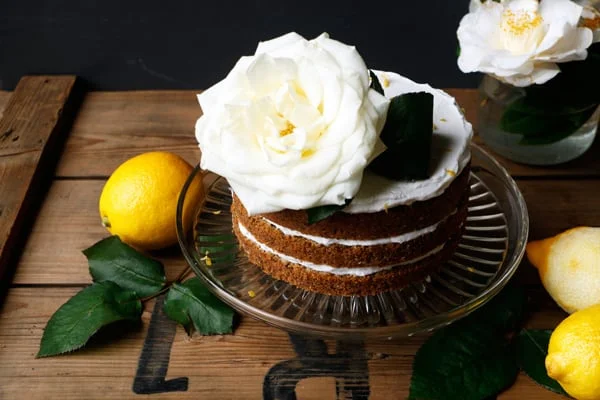 Lemon Poppy Seed Cake (gluten-free & vegan)