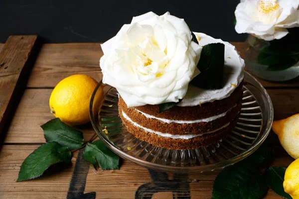 Lemon Poppy Seed Cake (gluten-free & vegan)