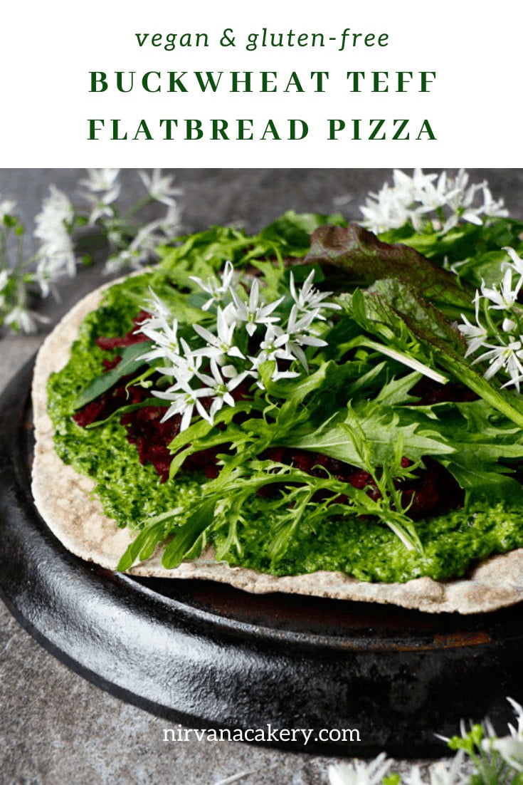 Buckwheat Teff Flatbread Pizza