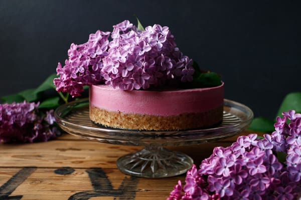 Raw Vegan Raspberry Cheesecake