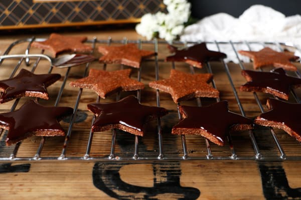 Chocolate Star Cookies (gluten-free & vegan)