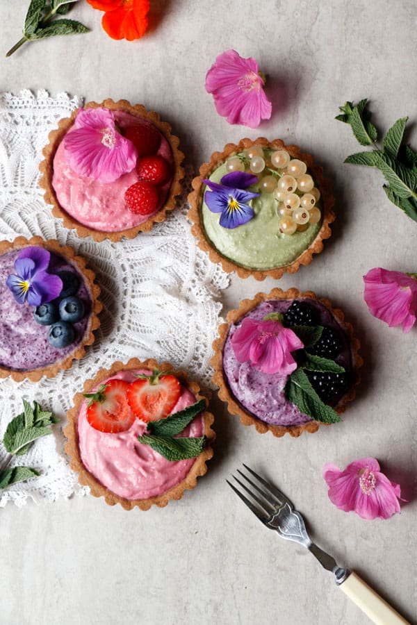 Summer Berry Tarts (gluten-free & vegan)