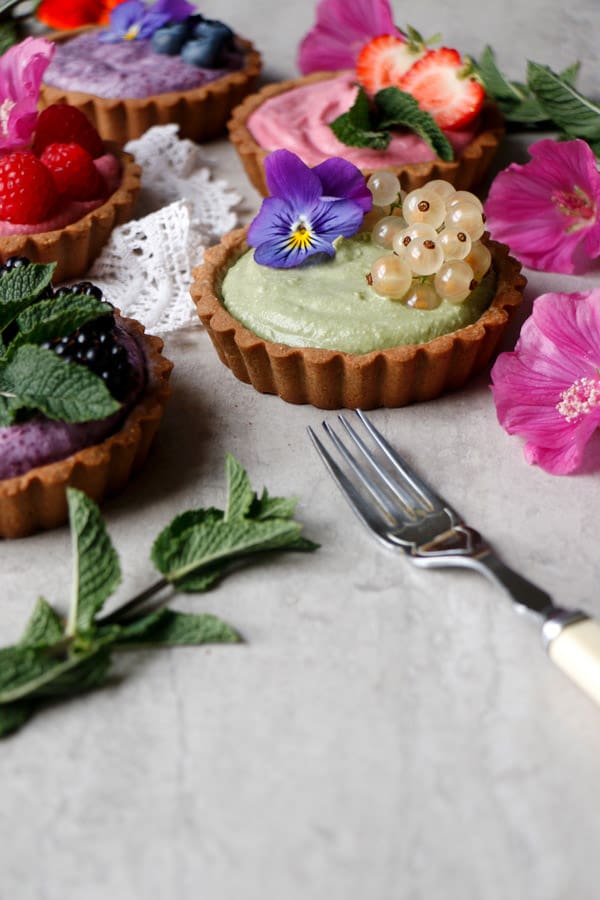 Summer Berry Tarts (gluten-free & vegan)