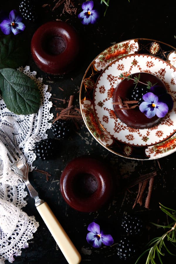 Blackberry Chocolate Savarin (gluten-free & vegan)