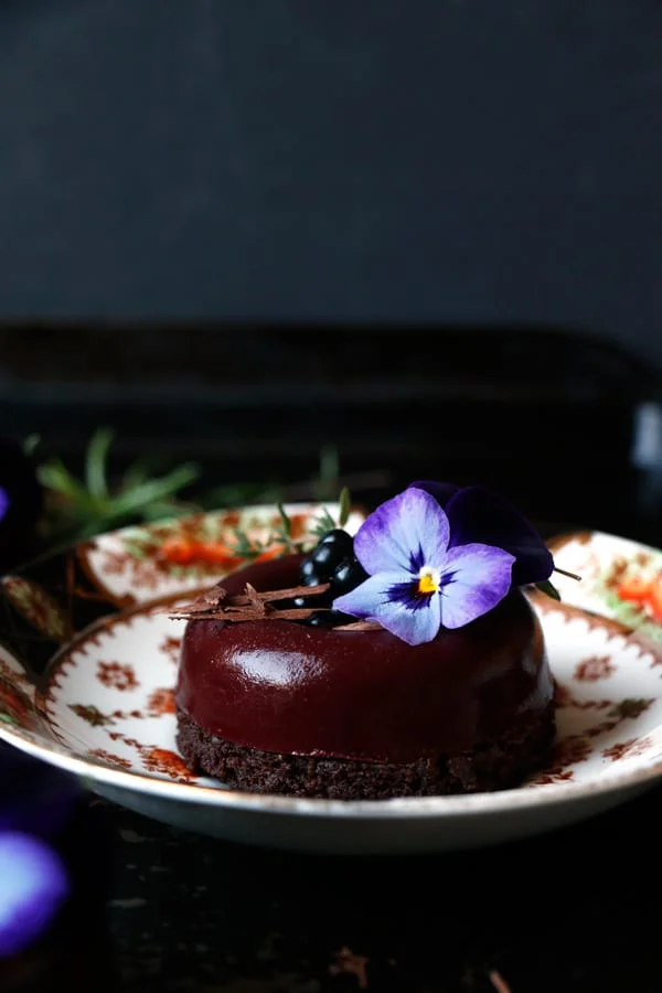 Blackberry Chocolate Savarin (gluten-free & vegan)