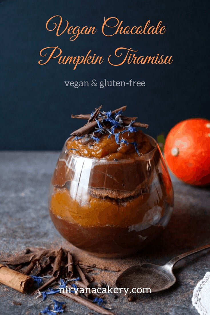 Vegan Chocolate Pumpkin Tiramisu (gluten-free)