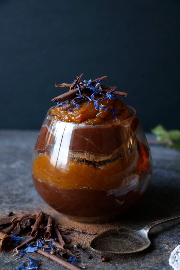Vegan Chocolate Pumpkin Tiramisu (gluten-free)