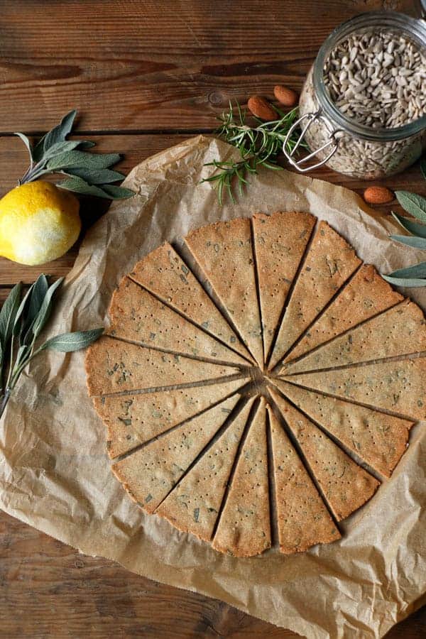 Sorghum Sage Crackers (gluten-free & vegan)