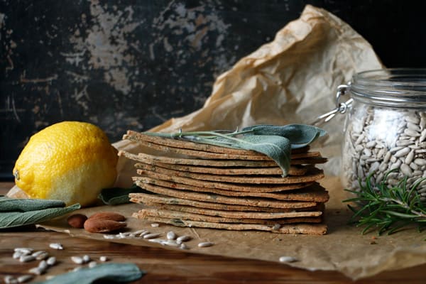 Sorghum Sage Crackers (gluten-free & vegan)