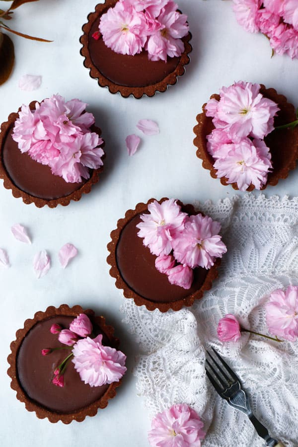 Reishi Chocolate Tarts (vegan & gluten-free)