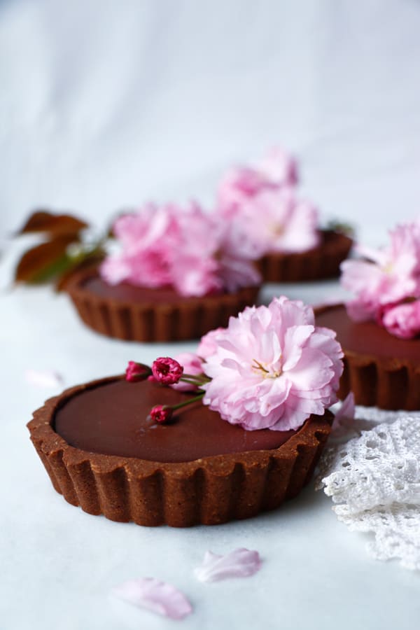 Reishi Chocolate Tarts (vegan & gluten-free)