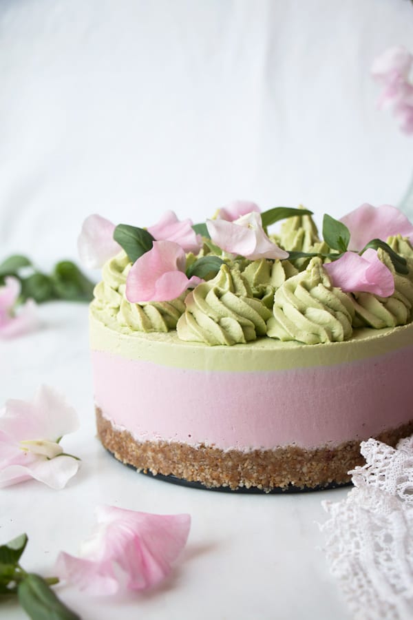 Strawberry Basil Vegan Cheesecake (grainfree) Nirvana Cakery