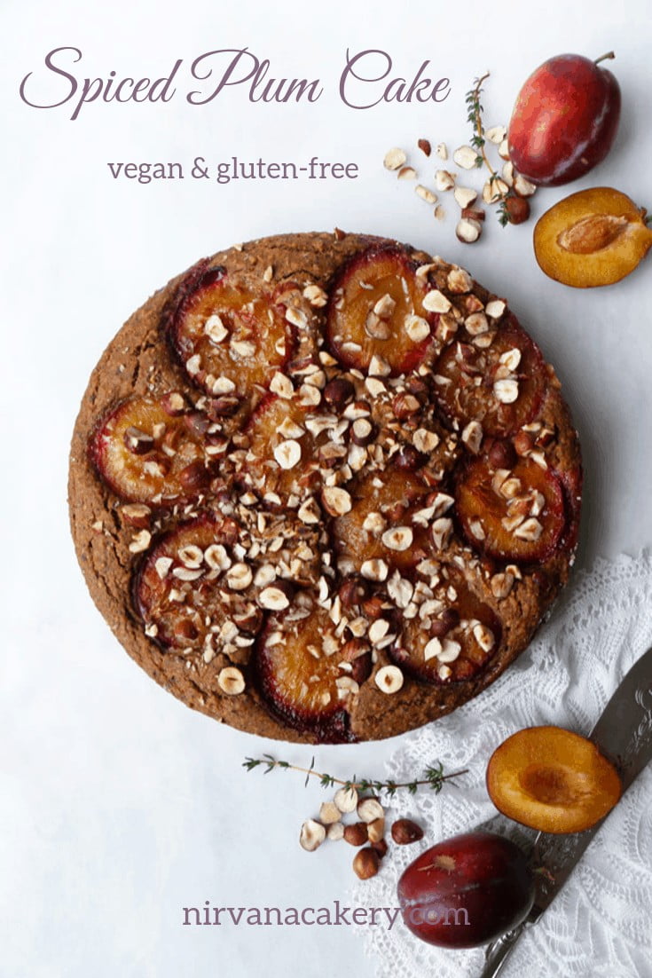 Spiced Plum Cake (vegan & gluten-free)