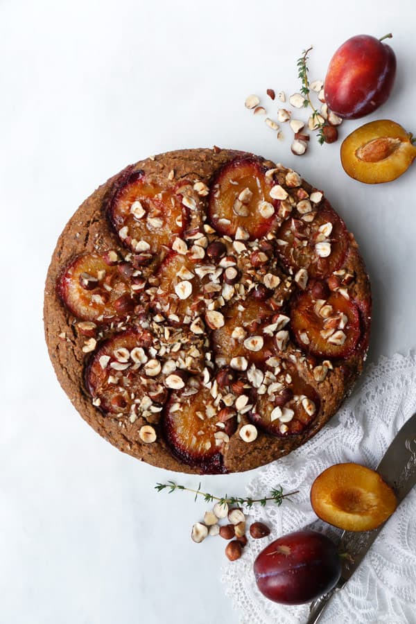 Spiced Plum Cake (vegan & gluten-free)