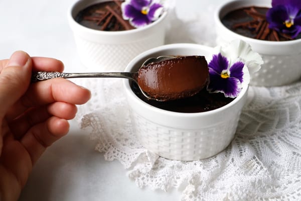 Vegan Chocolate Crème Brûlée - Nirvana Cakery