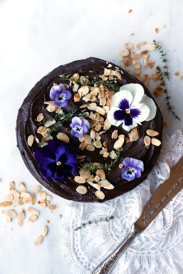 Spaghetti Squash Carob Fudge Cake (vegan & gluten-free)