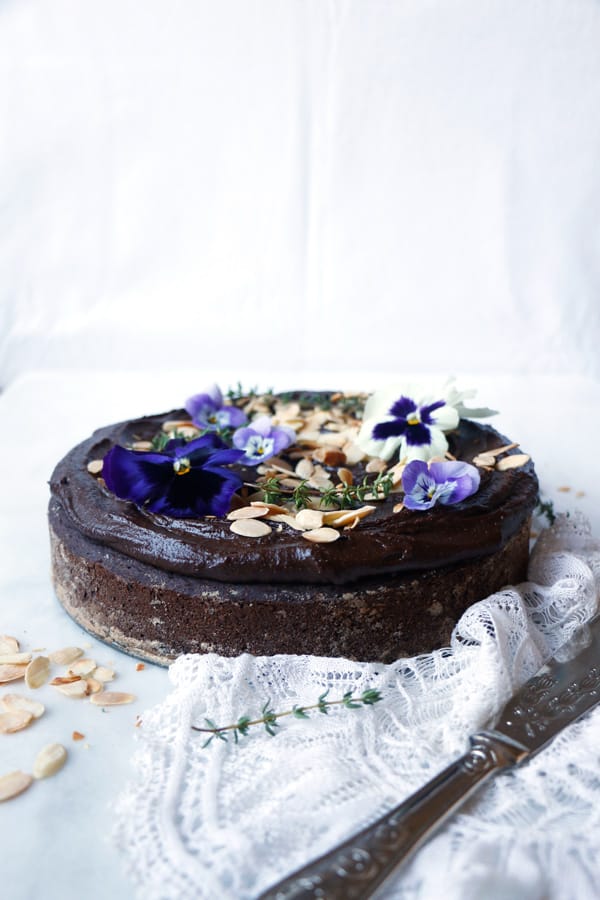 Spaghetti Squash Carob Fudge Cake (vegan & gluten-free)