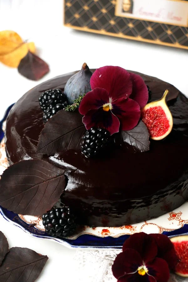 Autumn Chocolate Cake (vegan & gluten-free)