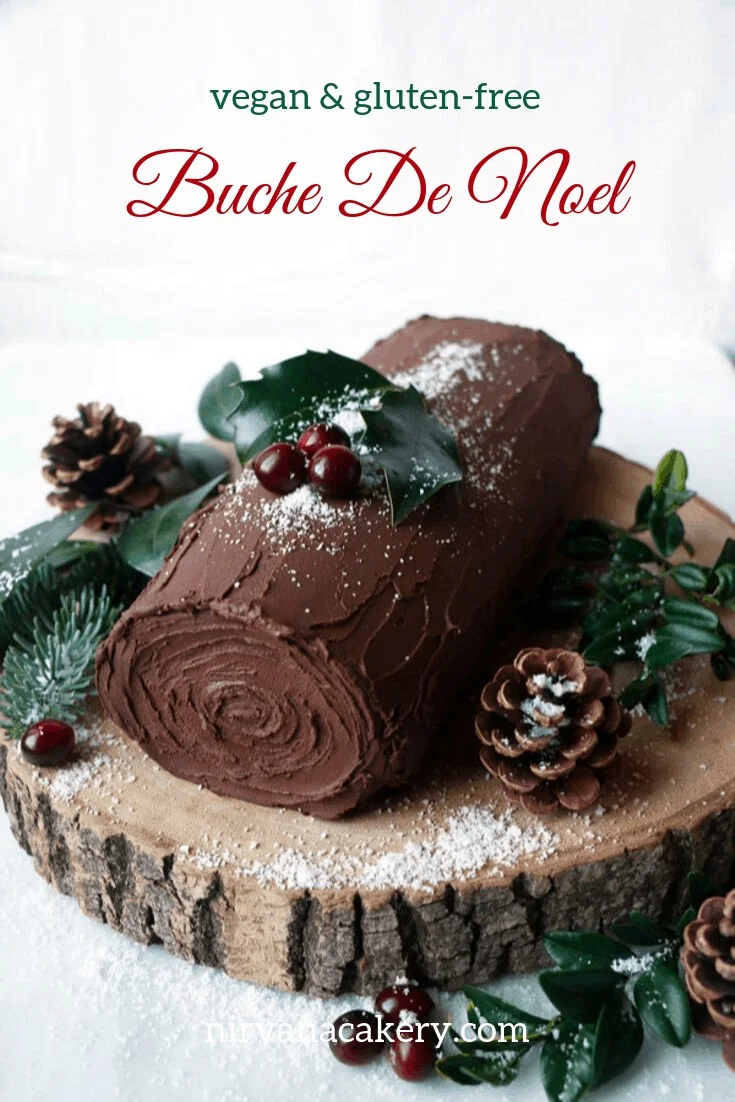 Buche De Noel (vegan & gluten-free)