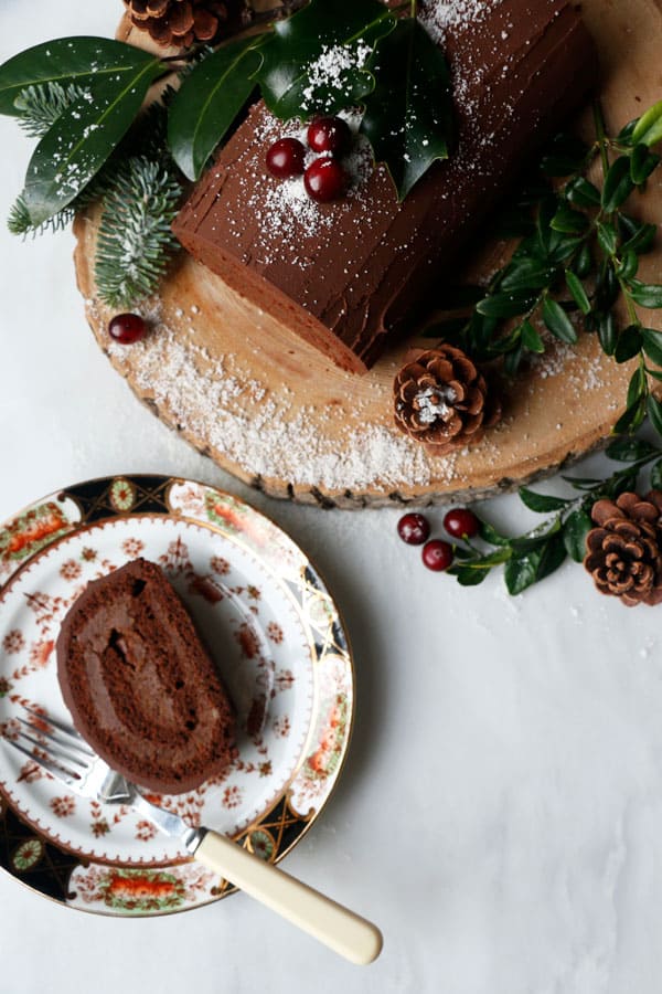 Buche De Noel (vegan & gluten-free)