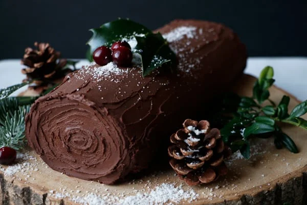 Buche De Noel (vegan & gluten-free)