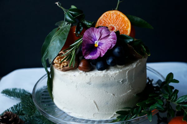 Gingerbread Layer Cake (vegan & gluten-free)