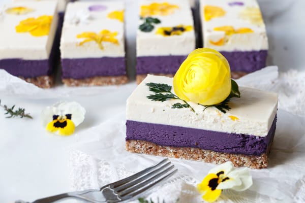 Blueberry Lemon Cheesecake (raw, vegan & grain-free)