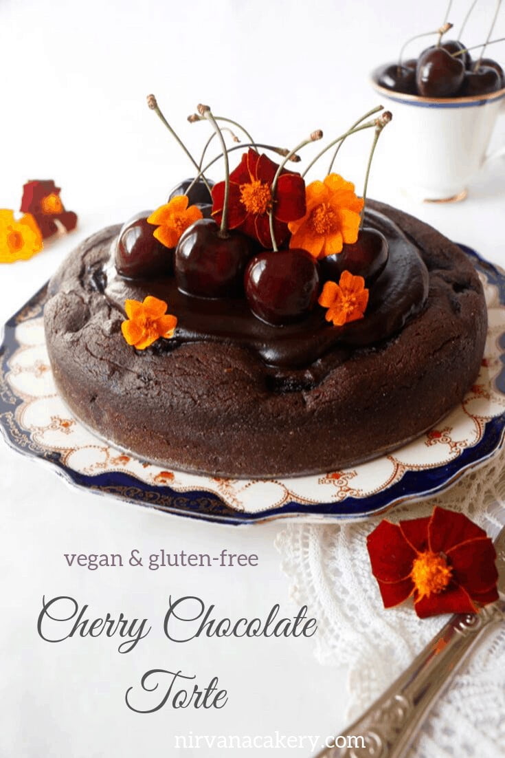 Chocolate Cherry Cake~ Black Forest - Gretchen's Vegan Bakery
