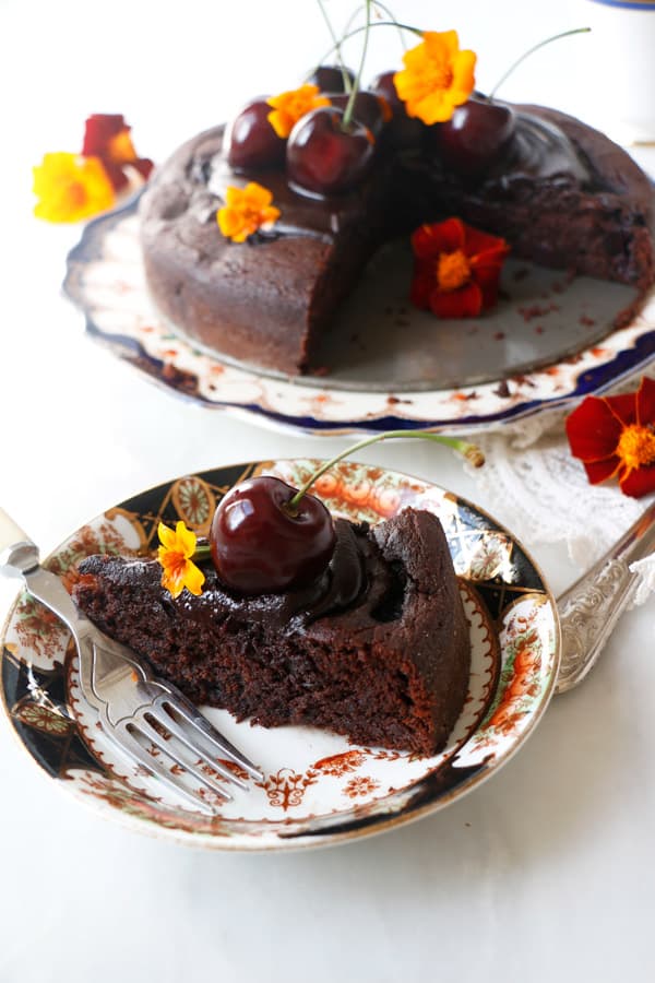 Cherry Chocolate Torte (vegan & gluten-free)