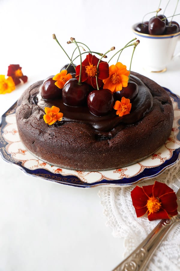 Cherry Chocolate Torte (vegan & gluten-free)