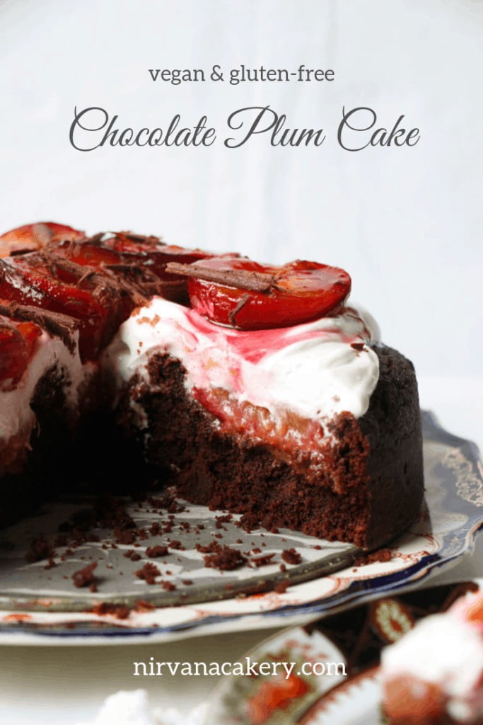 Chocolate Plum Cake (vegan & gluten-free)