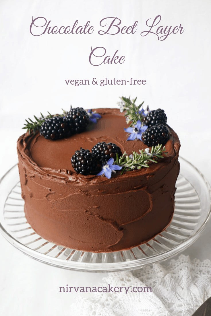 Chocolate Beet Layer Cake (vegan & gluten-free)