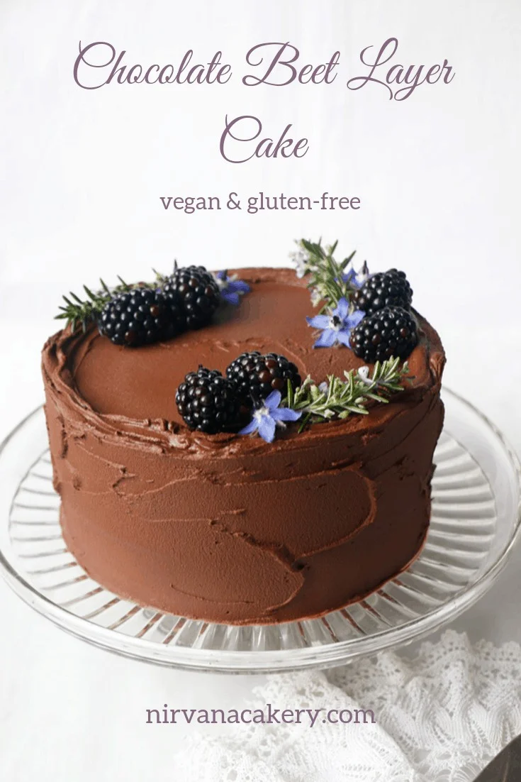 Chocolate Beet Layer Cake (vegan & gluten-free)