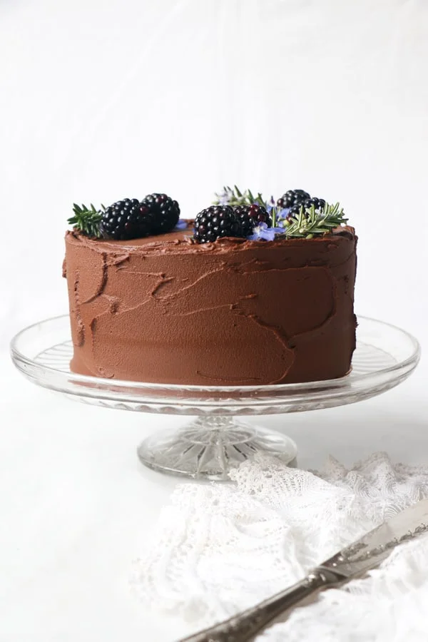 Chocolate Beet Layer Cake (vegan & gluten-free)