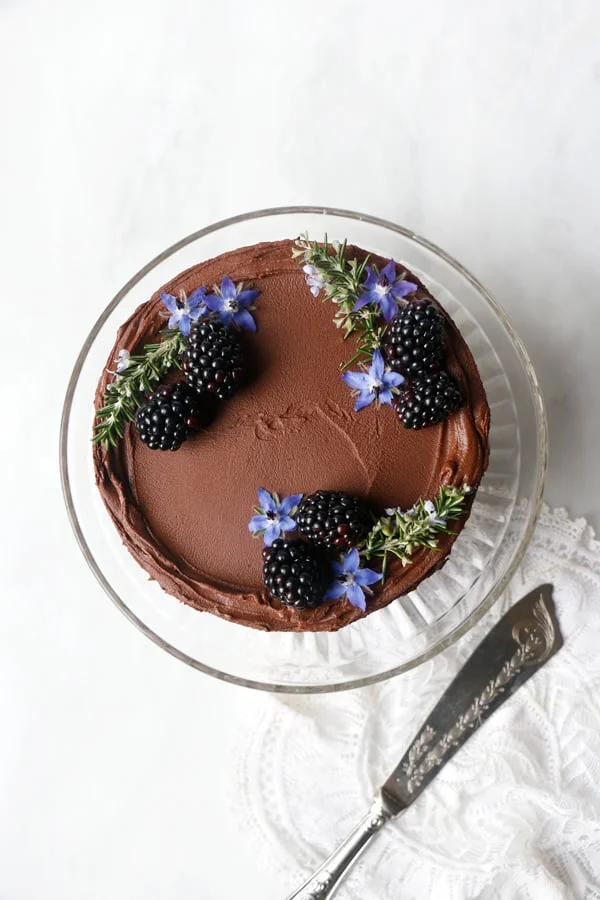 Chocolate Beet Layer Cake (vegan & gluten-free)