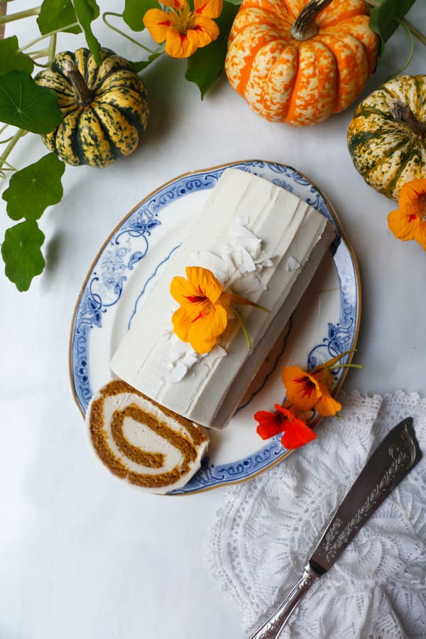 Gluten-free Vegan Pumpkin Roll