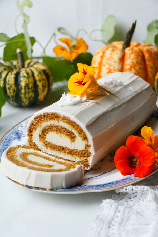 Gluten-free Vegan Pumpkin Roll