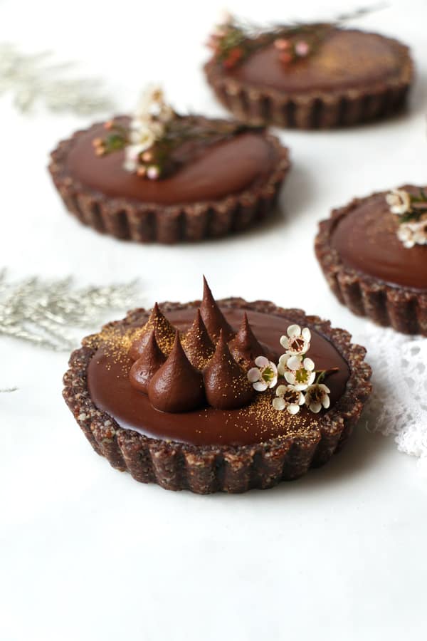 Chocolate Orange Tarts (vegan & grain-free)